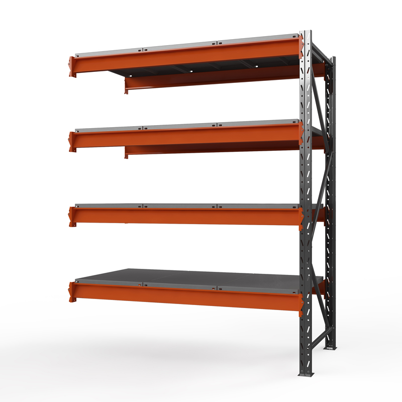 Секция приставная стеллажа металлического Оптима, 4000x1250x785 мм. Ярусы: 4 шт. метал.