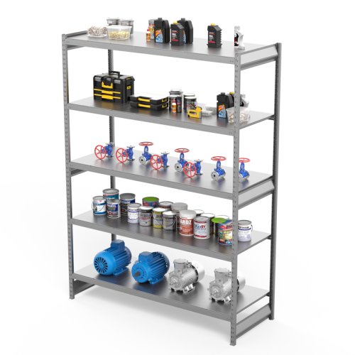 Стеллаж грузовой СГ Ультра (2500х2100х1000 мм) 5 ярусов, цинк (СГУ 2521105)