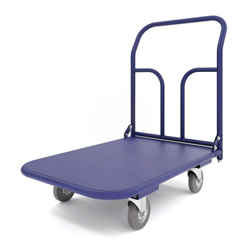 Тележка платформенная ТП 5 (г/п 550 кг, 1200x700 мм, колеса серая резина 200 мм)