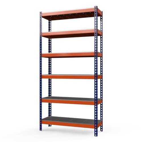 Стеллаж металлический грузовой Профи-Т 3000x1845x500 мм. Полки: металлические оцинк. перф. усил. 6 шт. (Т-130/L P/6/У)