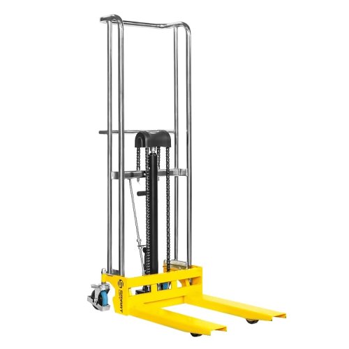 Штабелёр с подъемной платформой PJ4150 (400 кг; 1,5 м; с вилами и площадкой) SMARTLIFT (SMART)