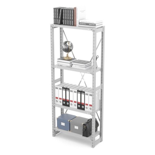 Стеллаж для офиса ГТС Универсал, 2000x700x400 мм. Полки: метал. перф. усил. 4 шт. (ТСУ 200704412)