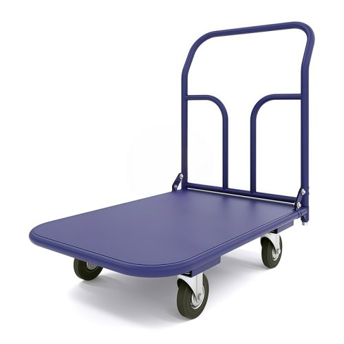 Платформенная тележка ТП 2 (г/п 300 кг, 900x600 мм, колеса черная резина 125 мм)