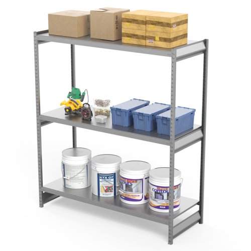 Стеллаж СГ Ультра / СГУ (2500х2100х600 мм) 3 яруса, цинк (СГУ 2521063)