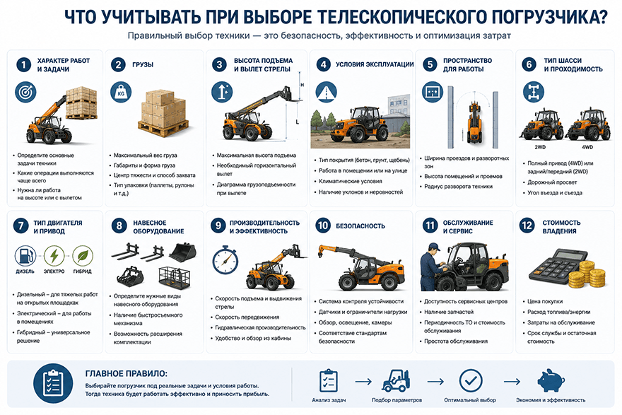 Как выбрать телескопический погрузчик Как выбрать телескопический погрузчик