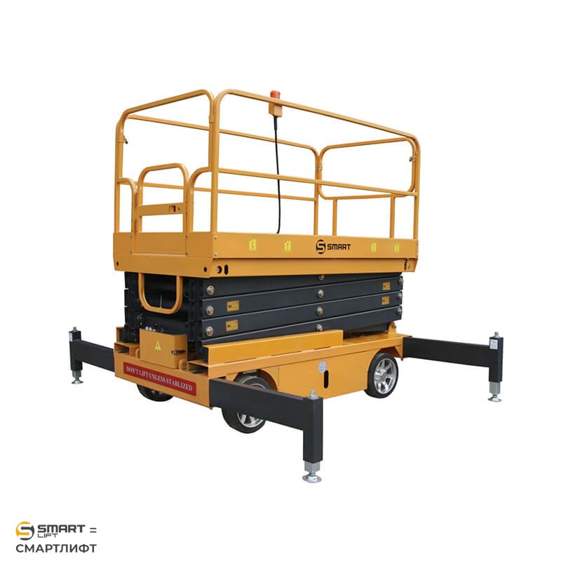 Подъемник ножничный несамоходный SJY-0.3-9 (380В; 300 кг; 9 м) СМАРТЛИФТ (SMARTLIFT) / СМАРТ (SMART) – изображение №4